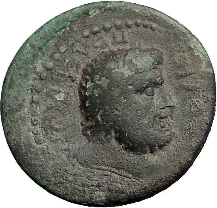 ANTONINUS PIUS 155AD Flaviopolis Flavias Cilicia Zeus Ancient Roman Coin i55753