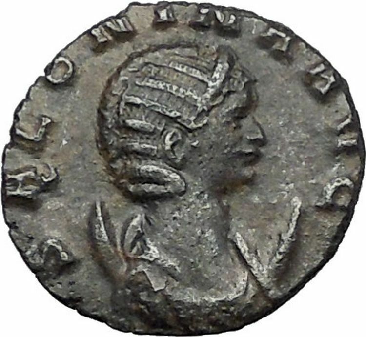 Salonina daughter in law of Valerian I 253AD Ancient Roman Coin Modesty i56397