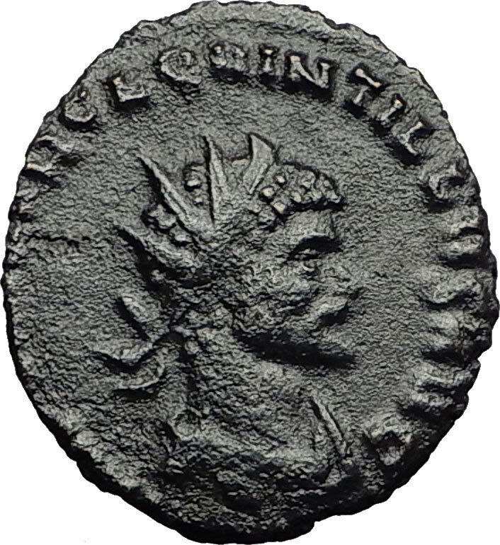 QUINTILLUS 270AD Rome VIRTUS Manliness Nice Authentic Ancient Roman Coin i58658