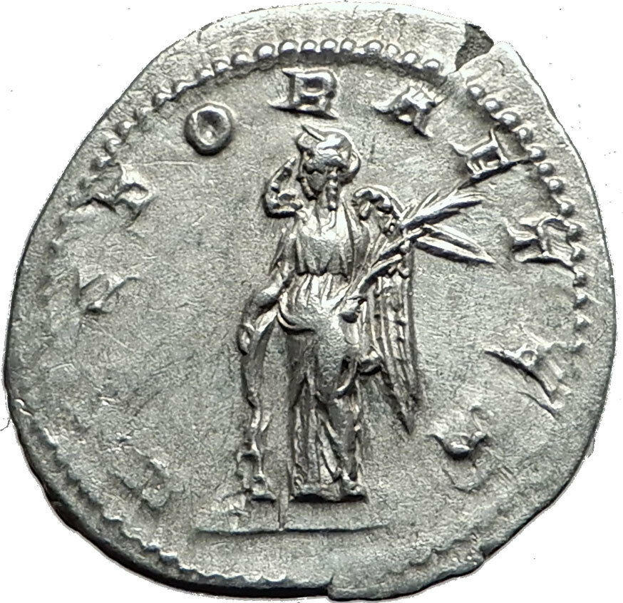 GORDIAN III 244AD Authentic Genuine Ancient Silver Roman Coin Victory i59050