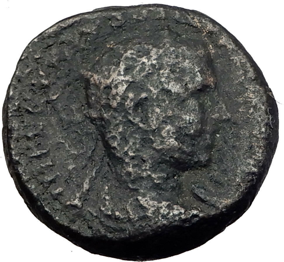 VOLUSIAN 251AD Caesarea Maritima Judaea VERY RARE Ancient Roman Coin i64143