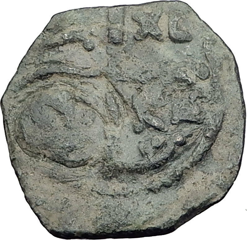 CRUSADERS of Antioch Tancred Ancient 1101AD Byzantine Time Coin CROSS i64466