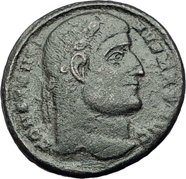 CONSTANTINE I the GREAT 327AD Constantinople RARE Ancient Roman Coin i64847