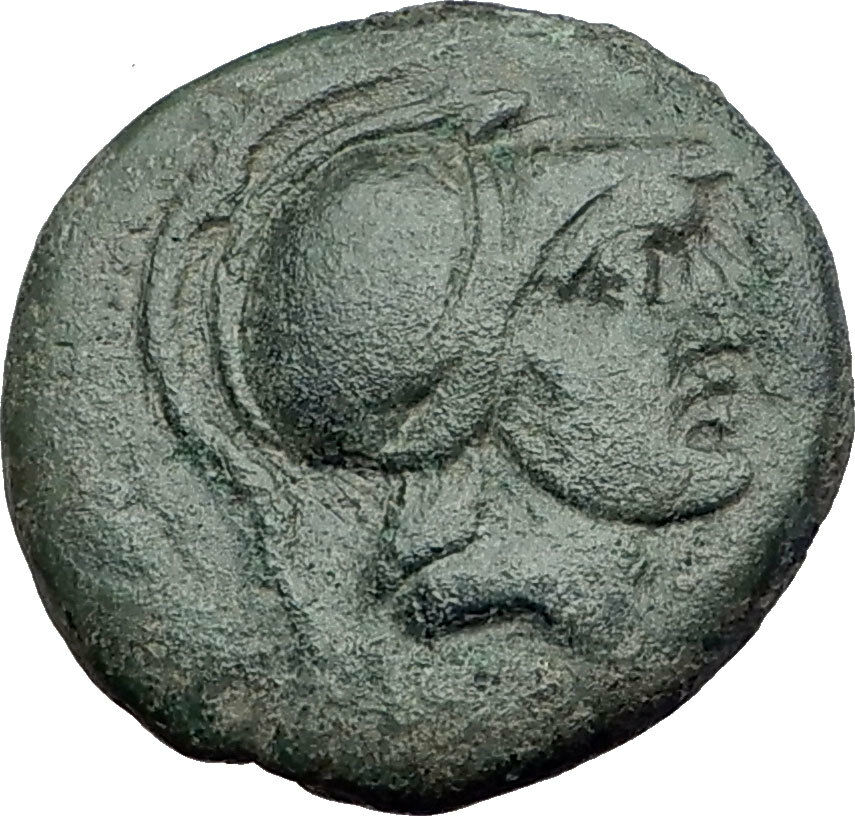 SYRACUSE in SICILY 212BC RARE R1 Ancient Greek Coin ARES Bull Sacrifice i64761