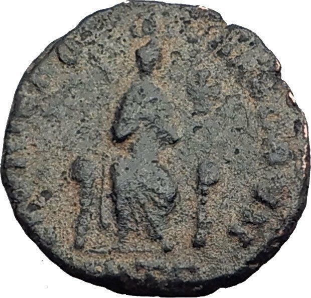 EUDOXIA Arcadius Wife 400AD Authentic Ancient Roman Coin HAND OF GOD i64796