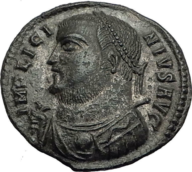 LICINIUS I 317AD Original Authentic Ancient Roman Coin JUPITER VICTORY i64912