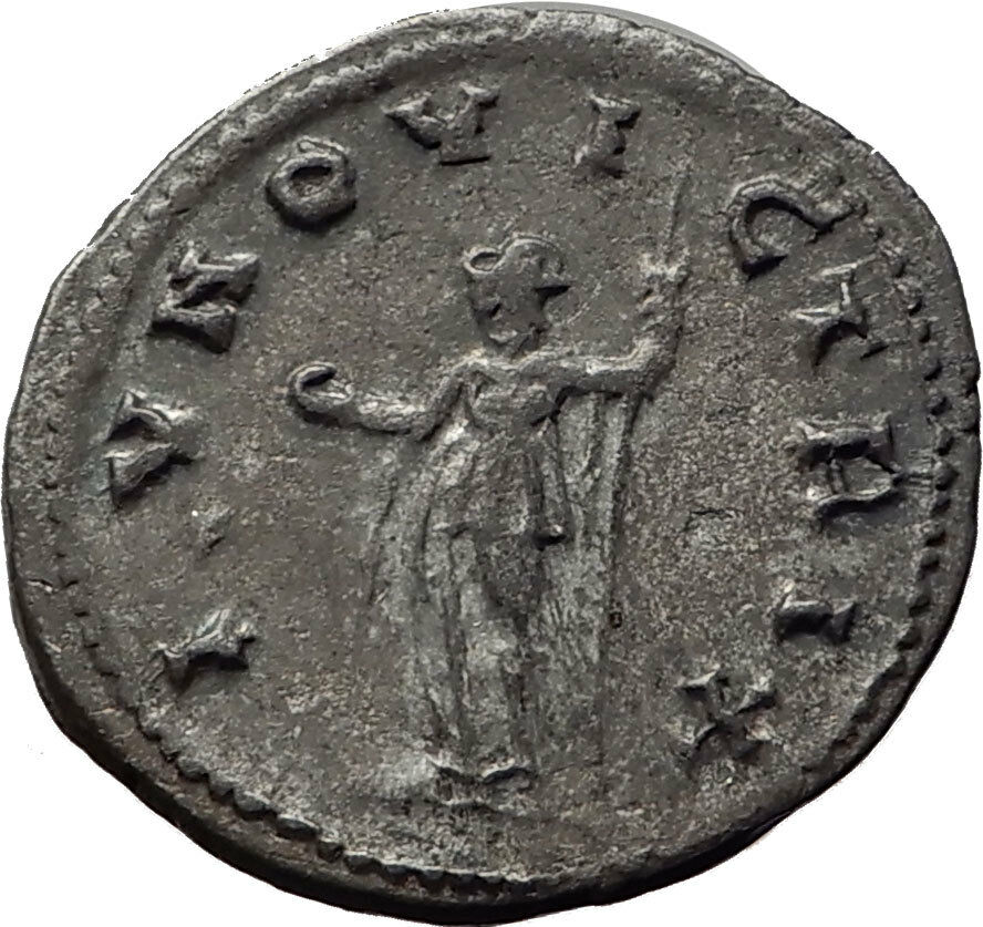 SALONINA wife of Gallienus 256AD Rome Authentic Ancient Silver Roman Coin i65336