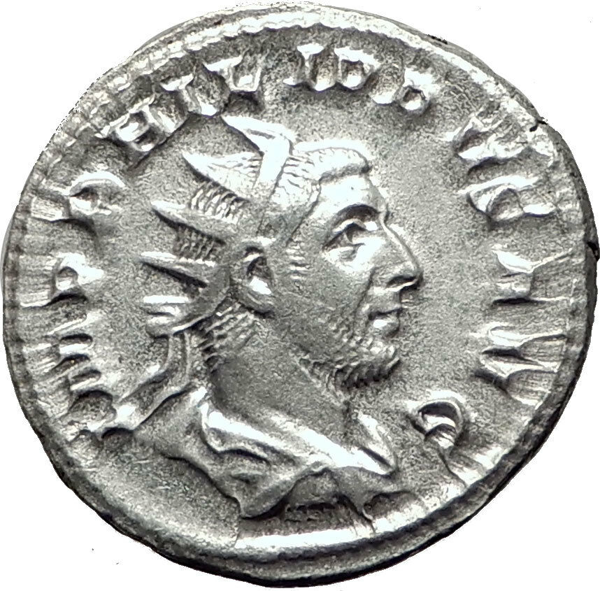 PHILIP I the ARAB 246AD Rome Authentic Ancient Silver Greek Coin AEQUITAS i65307