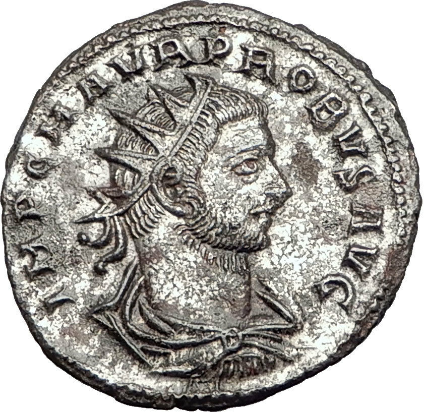 PROBUS receiving globe from Jupiter 277AD Authentic Ancient Roman Coin i65109