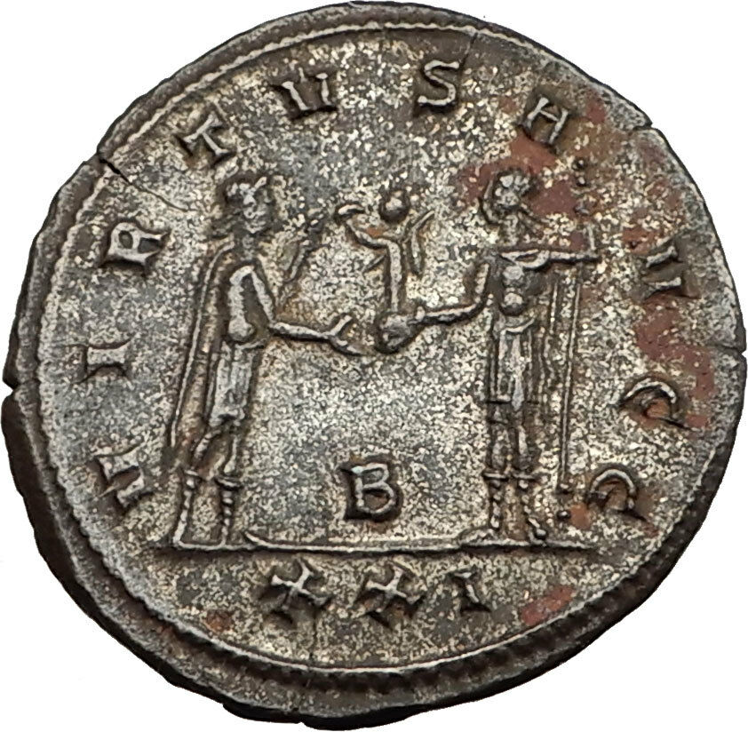 CARINUS as CAESAR receives Globe from NUMERIAN Antioch Ancient Roman Coin i65453