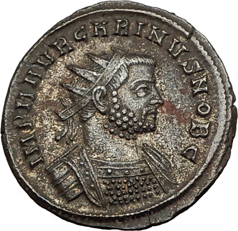 CARINUS as CAESAR receives Globe from NUMERIAN Antioch Ancient Roman Coin i65453