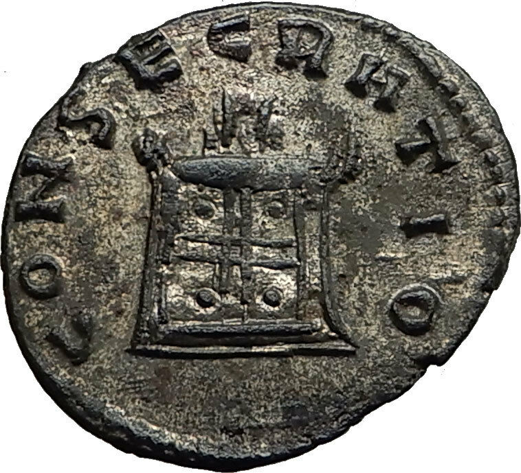 Divus CLAUDIUS II Gothicus 270AD Rome CONSECRATIO Roman Coin Quintillus i65437