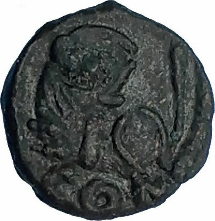 LEO I the Tracian 457AD Constantinople Authentic Ancient Roman Coin LION i65745