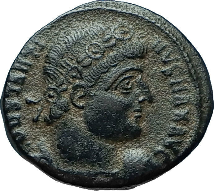 CONSTANTINE I the GREAT 330AD Authentic Ancient Roman Coin w SOLDIERS i66047