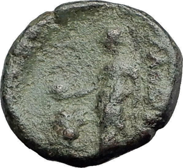 350-150BC Authentic Ancient Original Genuine GREEK Coin APOLLO APHRODITE i63832