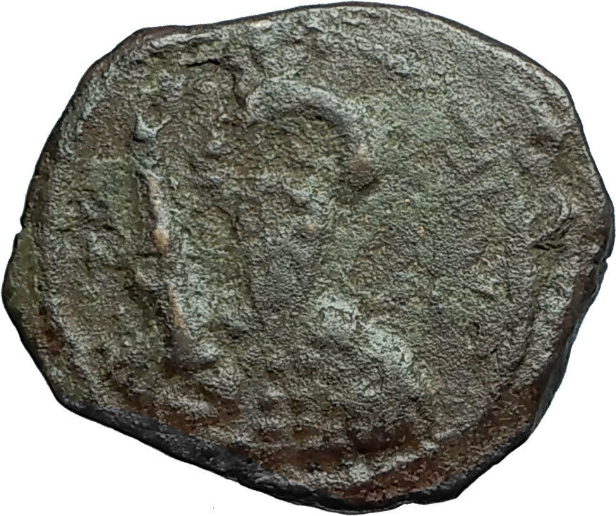 CRUSADERS of Antioch Tancred Ancient 1101AD Byzantine Time Coin CROSS i66265