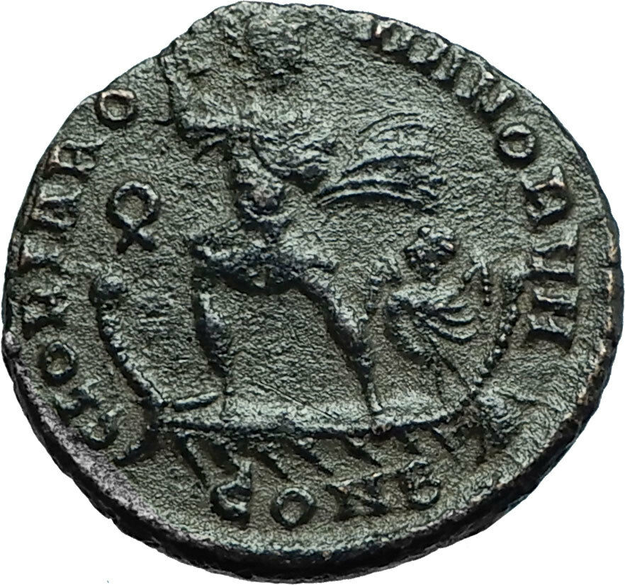 THEODOSIUS I the Great Authentic Ancient 378AD Constantinople Roman Coin i66588