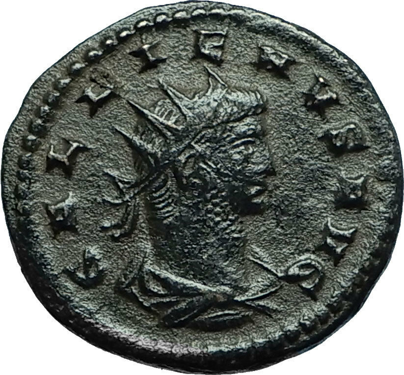 GALLIENUS Ancient 267AD Antioch Authentic Original Genuine Roman Coin i66586