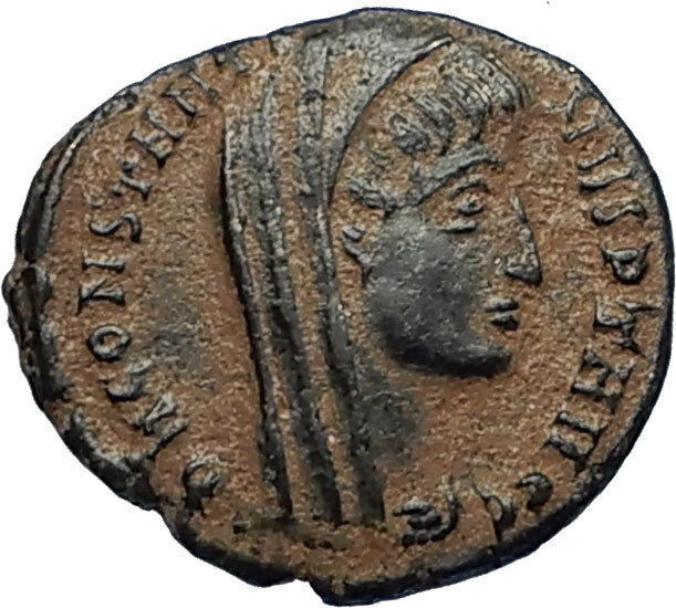 Divus Saint CONSTANTINE I the GREAT 347AD Authentic Ancient Roman Coin i67096