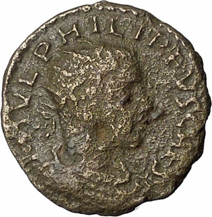 Philip II Roman Caesar 244AD Deultum Thrace Demeter Ancient Roman Coin i48739