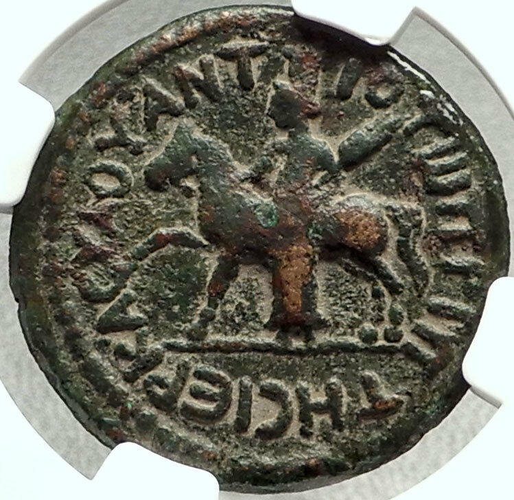 LUCIUS VERUS 161AD Hippos Decapolis Jerusalem Area Ancient Roman Coin NGC i68414