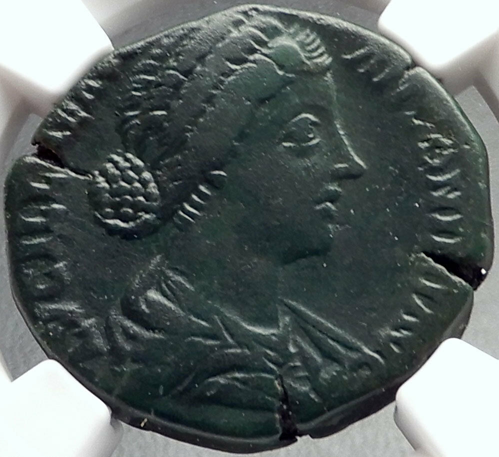 LUCILLA wife of Lucius Verus 161AD Rome Sestertius Ancient Roman Coin NGC i68715