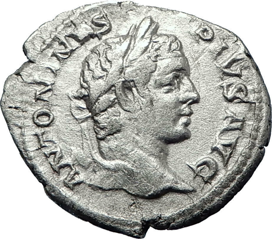 CARACALLA 206AD Rome Silver Authentic Genuine Ancient Roman Coin i70216