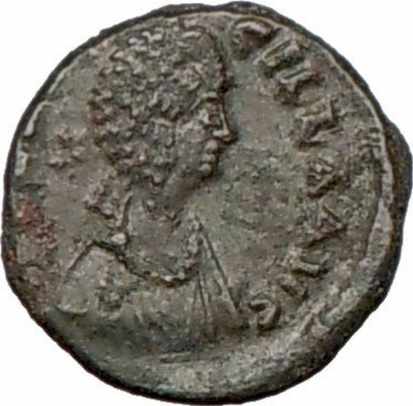 AELIA FLACILLA Saint 383AD Authentic Ancient RomanCoin Victory CHI-RHO i7896