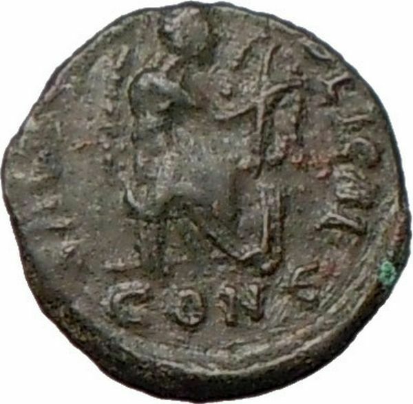 AELIA FLACILLA Saint 383AD Authentic Ancient RomanCoin Victory CHI-RHO i7896