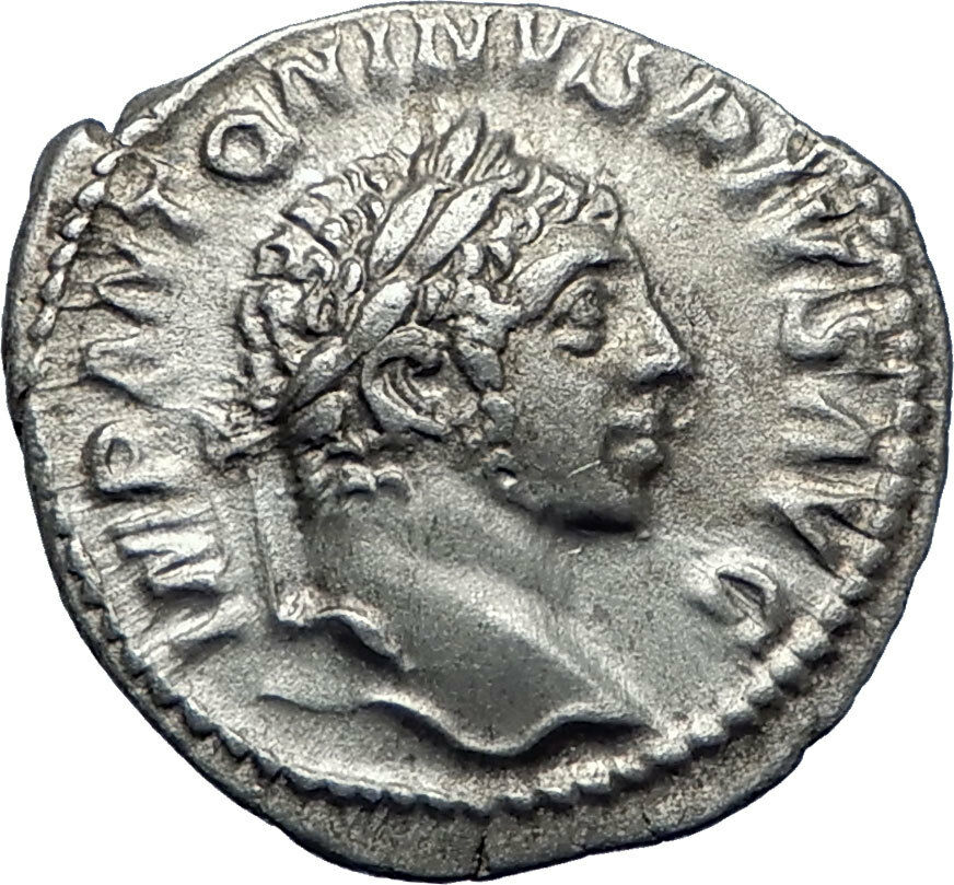 ELAGABALUS 220AD Rome Authentic Genuine Ancient Silver Roman Coin VICTORY i70284