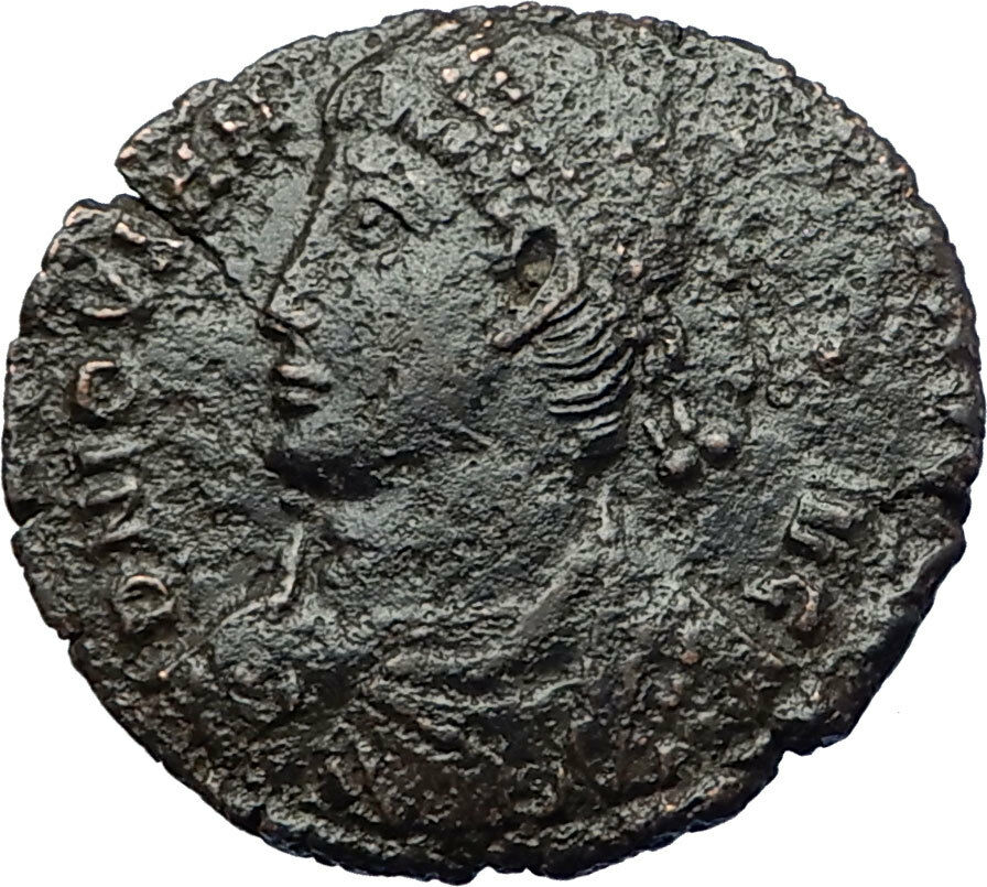 JOVIAN Authentic Ancient 363AD Heraclea Genuine Roman Coin VOWs in WREATH i71146