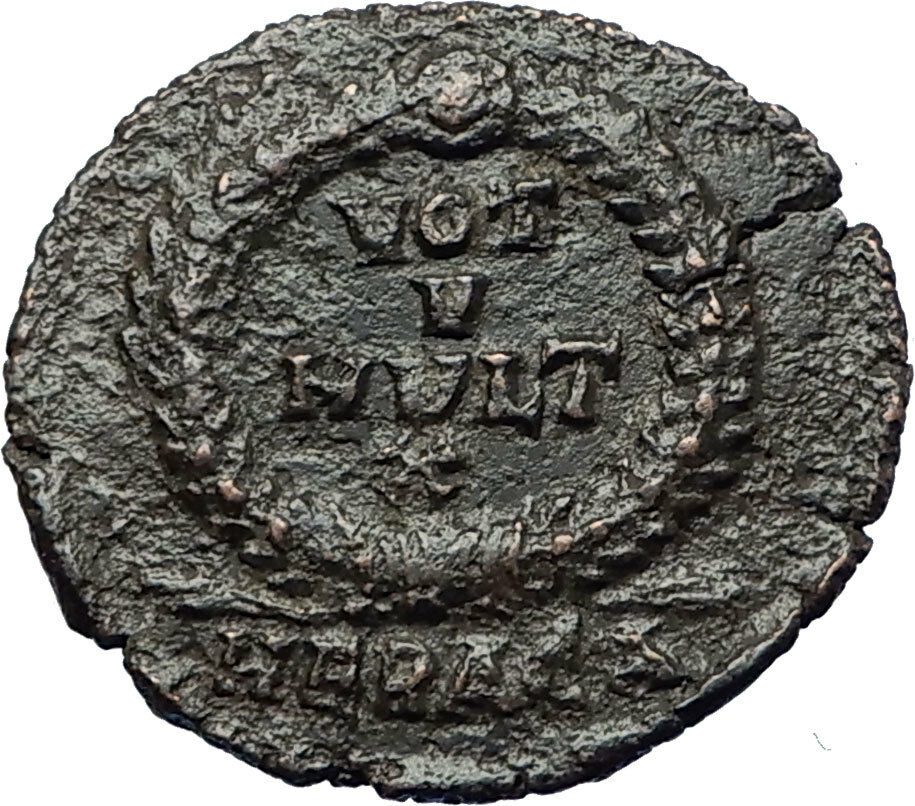 JOVIAN Authentic Ancient 363AD Heraclea Genuine Roman Coin VOWs in WREATH i71146