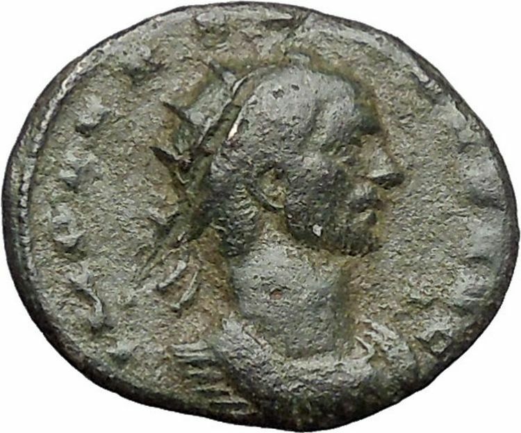 AURELIAN receiving Victory from Roma 270AD Rare Ancient Roman Coin i48040