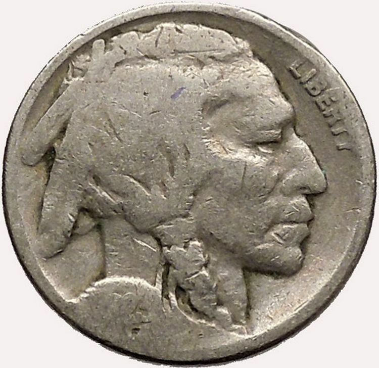 1923 BUFFALO NICKEL 5 Cents of United States of America USA Antique Coin i43591