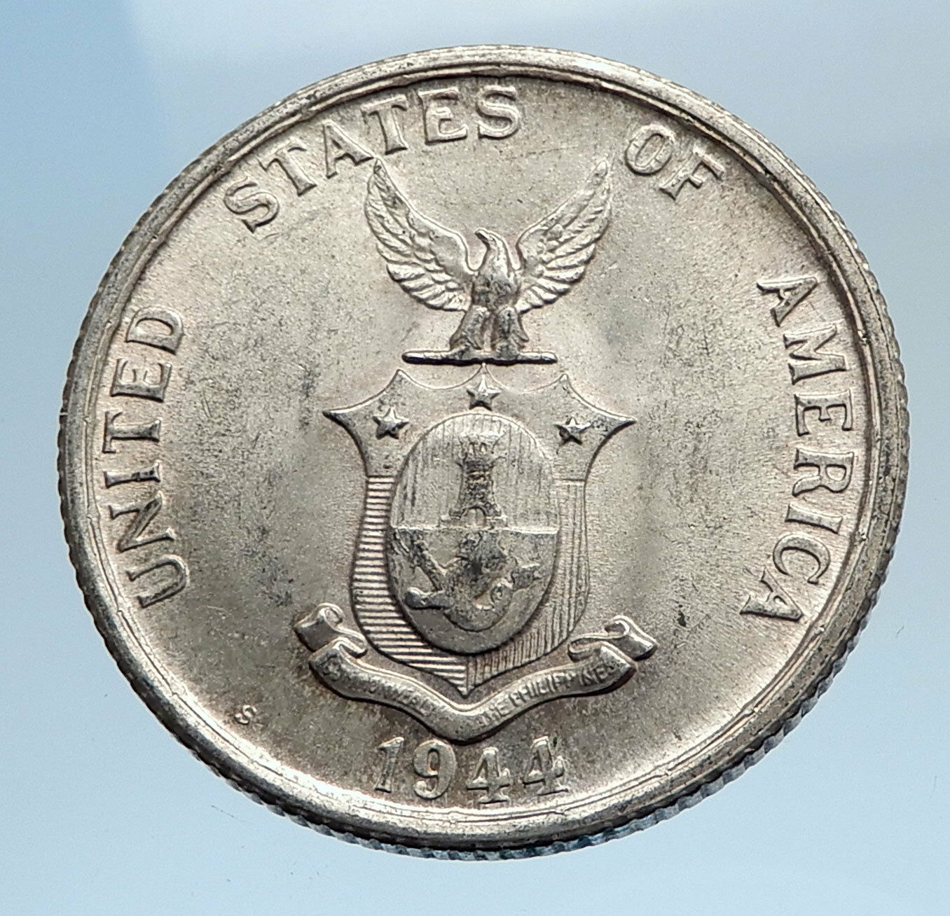 1944 S PHILIPPINES - FIFTY Centavos United States of America Silver Coin i74281