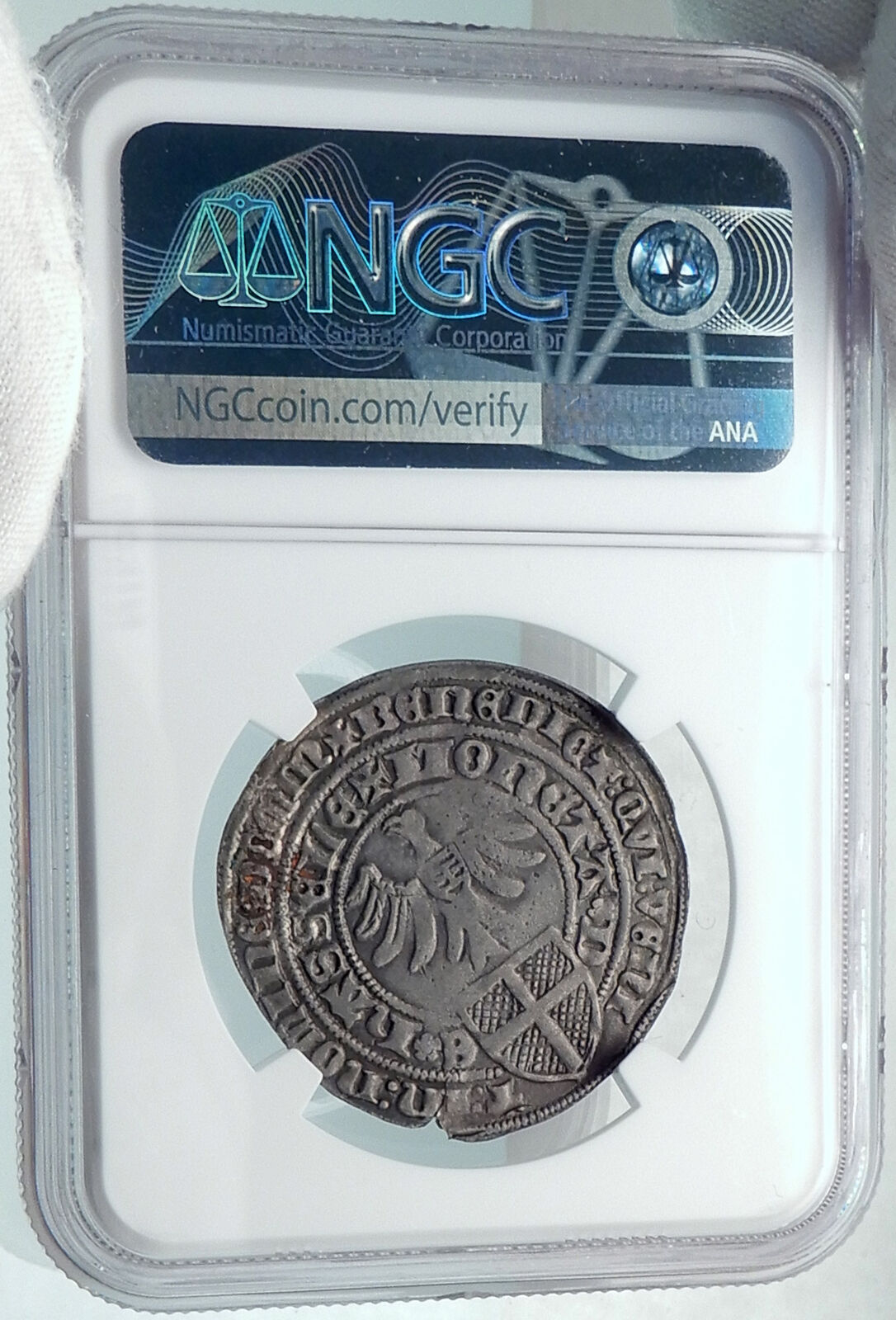 1393-1423 NETHERLANDS Holland ULTRECHT HASSELT Silver Antique Coin NGC i81860