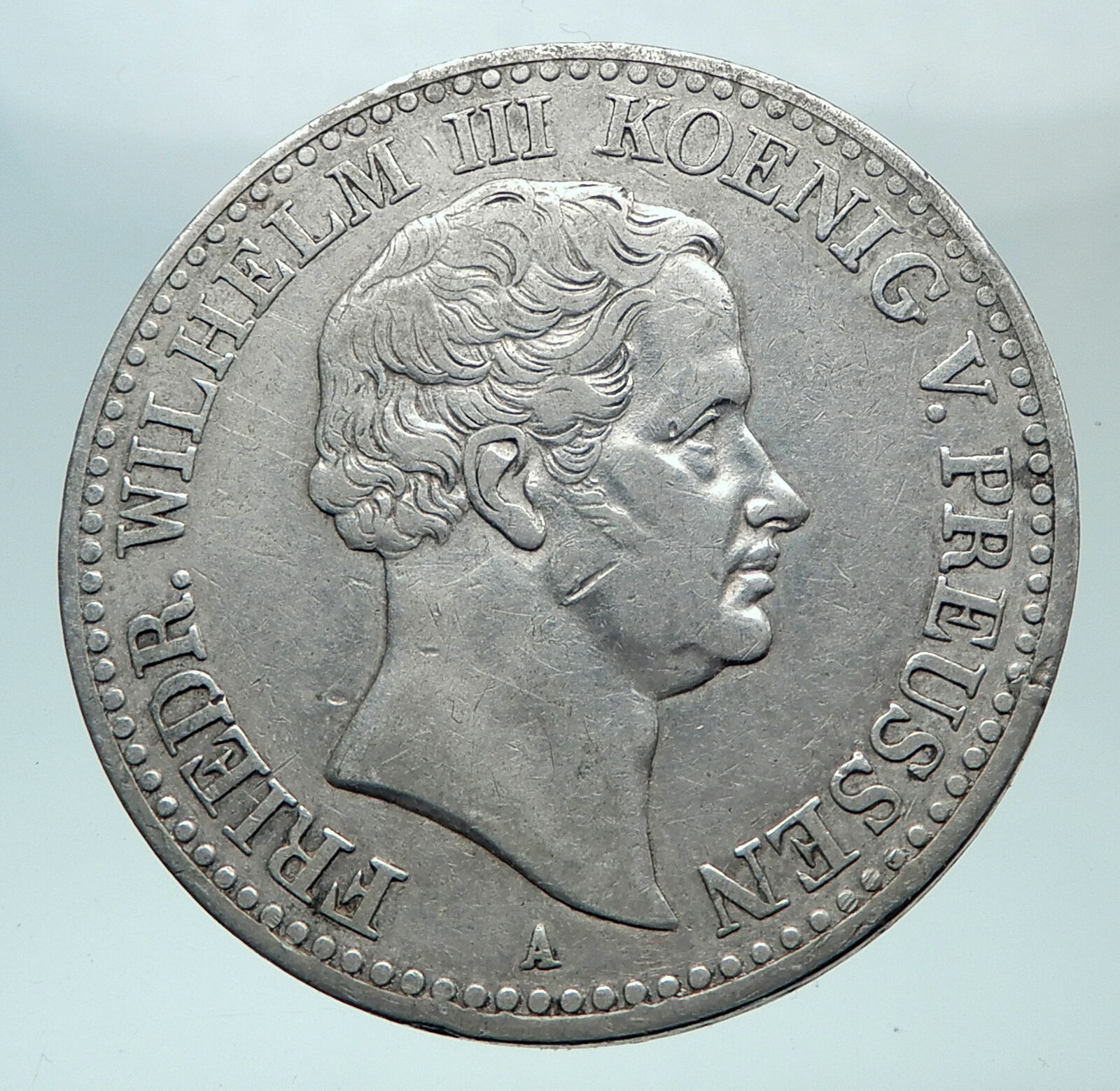 1831 Germany PRUSSIA KINGDOM King Wilhelm III Genuine Silver Thaler Coin i81553