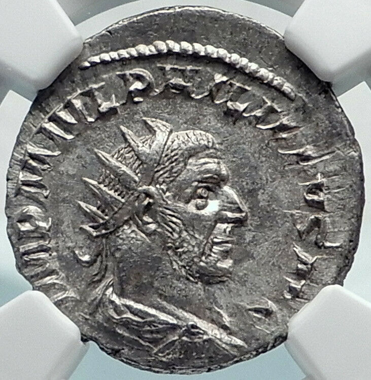 PHILIP I the ARAB Authentic Ancient 244AD Rome Roman Coin w ANNONA NGC i81908