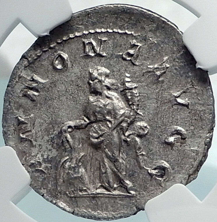 PHILIP I the ARAB Authentic Ancient 244AD Rome Roman Coin w ANNONA NGC i81908