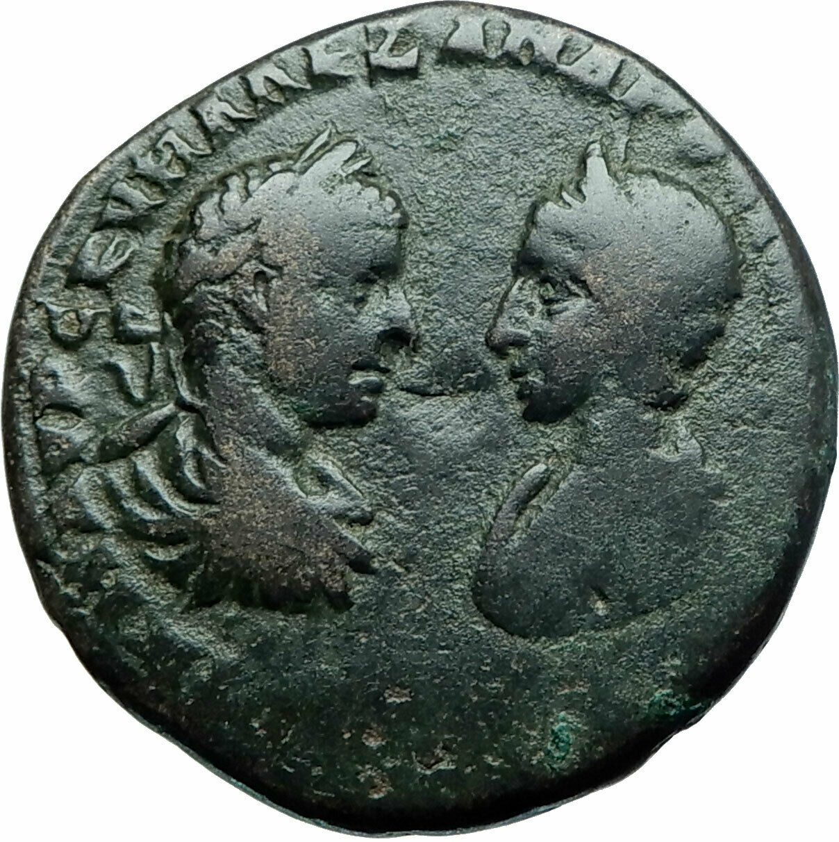 SEVERUS ALEXANDER & JULIA MAESA Marcianopolis Ancient Roman Coin HOMONOIA i79060