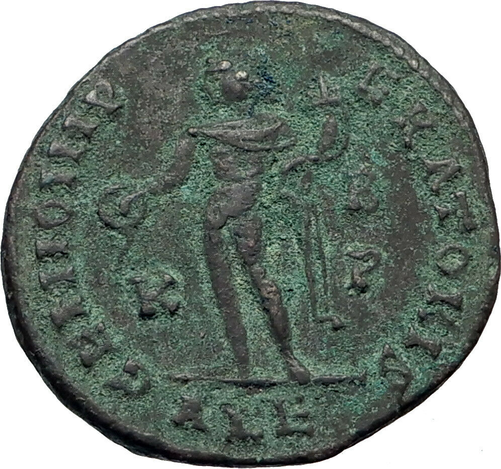 Galerius 308AD Alexandria mint RARE Ancient Roman Coin Genius Cult i44517