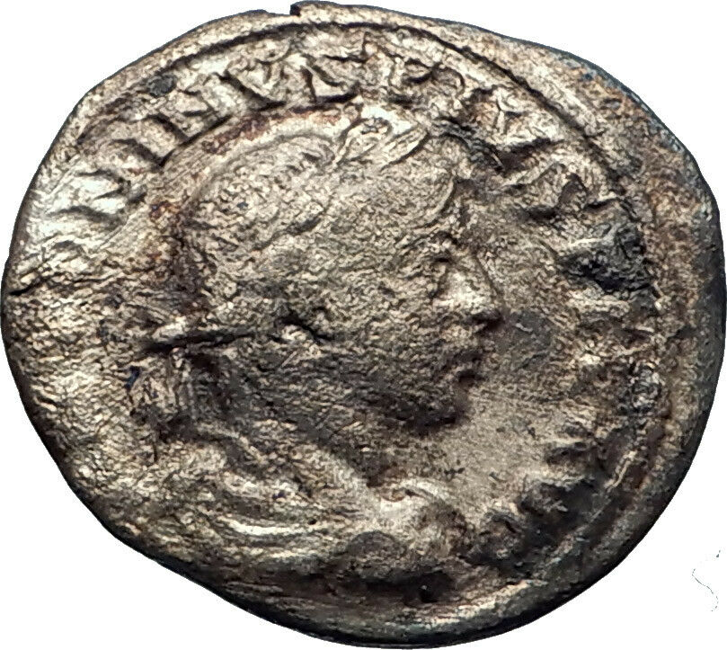 ELAGABALUS 218AD GALLEY Ship Authentic Ancient Silver Roman Coin i44573