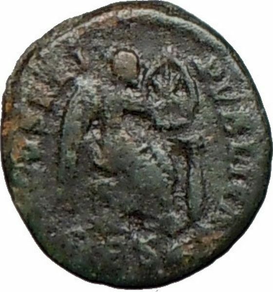 AELIA FLACILLA 379AD Rare Ancient Roman Coin VICTORY CHI-RHO Christ i25061