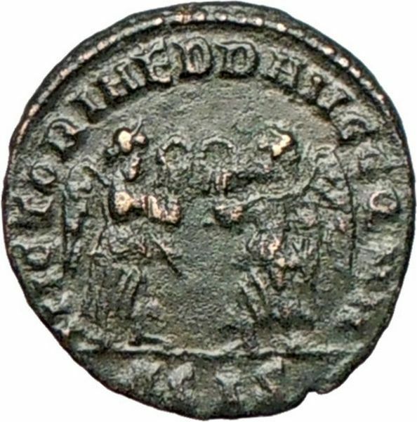 Constantius II Constantine the Great son Ancient Roman Coin Victories i27865