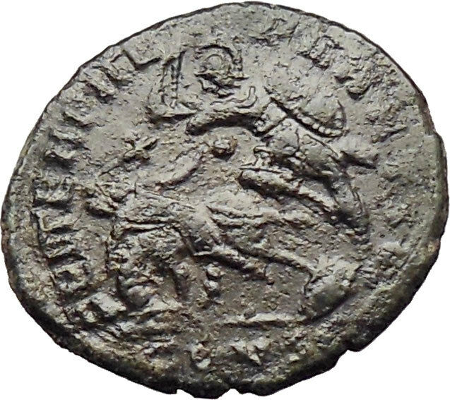 CONSTANTIUS II Constantine the Great son Ancient Roman Coin Horse man i29835