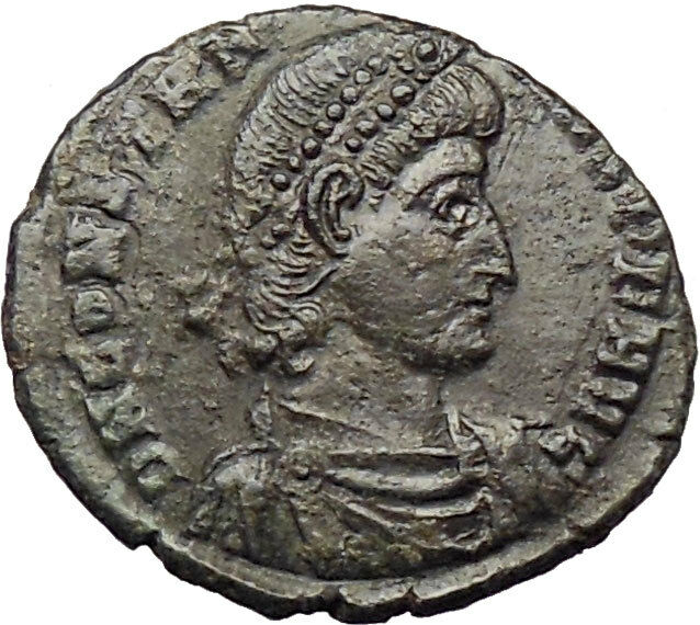 CONSTANTIUS II Constantine the Great son Ancient Roman Coin Horse man i29835