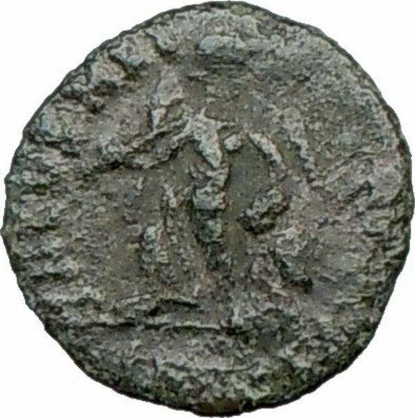 ARCADIUS 383AD Ancient Roman Coin CHI-RHO CHRIST VICTORY NIKE i21336