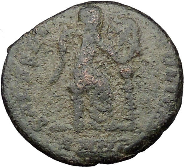 Aelia Eudoxia consort of Arcadius 401AD Ancient Roman Coin Victory Christ i31435