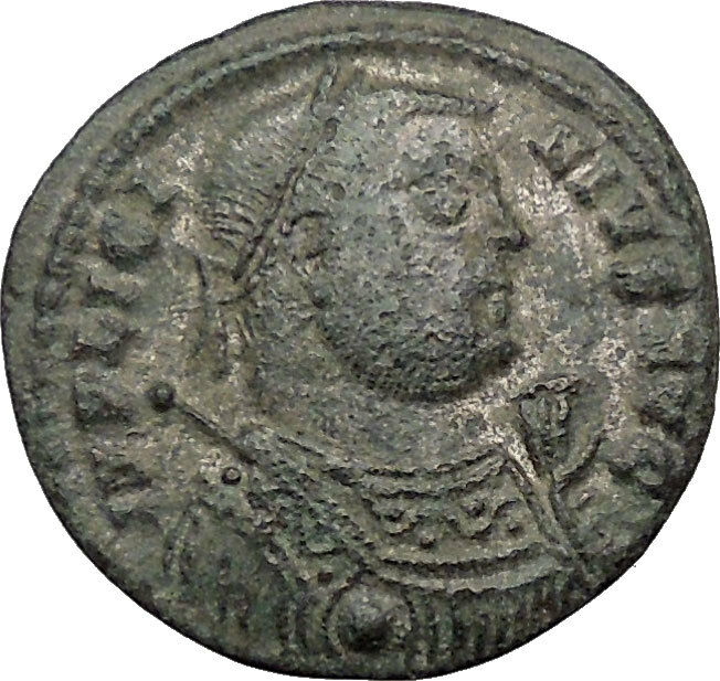 Licinius I Constantine The Great enemy Ancient Roman Coin Military Camp i32431