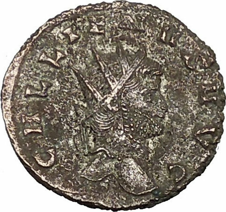 Gallienus son of Valerian I Billon Ancient Roman Coin Sol Sun God Cult i39571